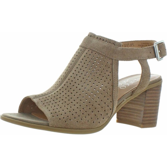 Franco Sarto Harlet 2 perforated leather sandal size 7.5 - Picture 2 of 14